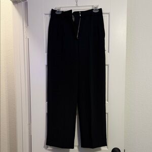 Aritzia Black Wide-Leg Trousers